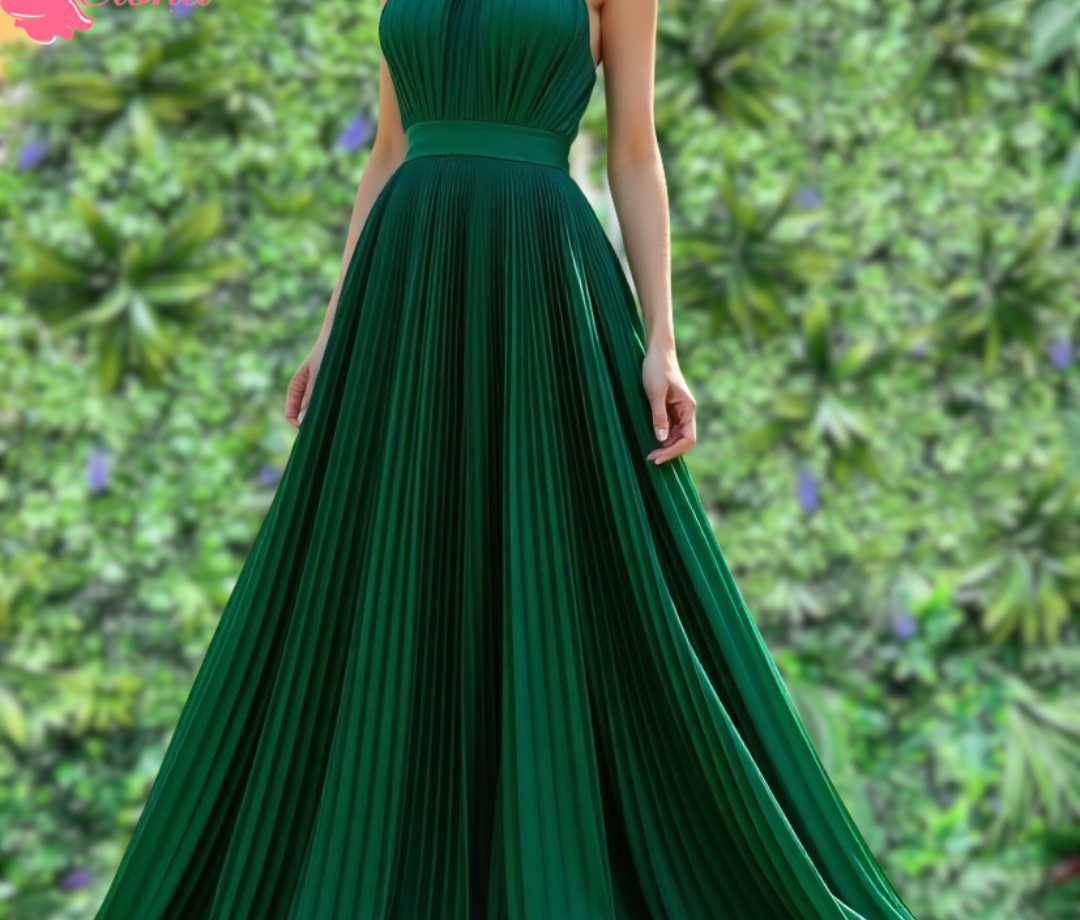 pleated dress